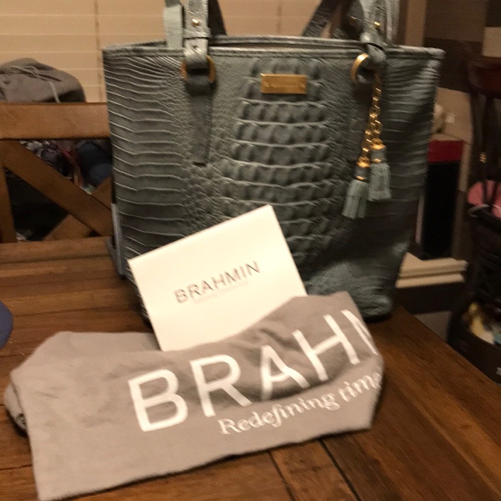 New tote brahmín asher jaspers melboun genuine leath